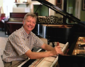 Matt at a Steinway